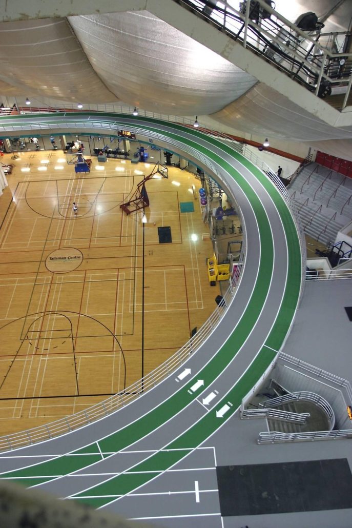 Indoor running track design and layout considerations for project